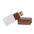Crystal and Wood Blend Flash Drive