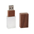Crystal and Wood Blend Flash Drive