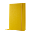 yellow leatherette notebook