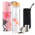 Glass Tumbler with Bamboo Lid