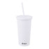 Large Acrylic Tumbler with Straw