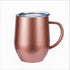 Egg Shaped Wine Cup with handle rose gold